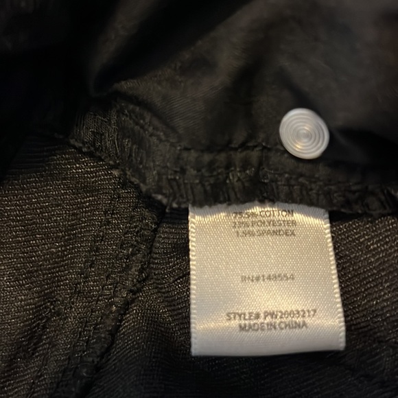 Button -Up High Rise Slim Straight Fit Jeans Black Wash Size 1/25 - Picture 11 of 12